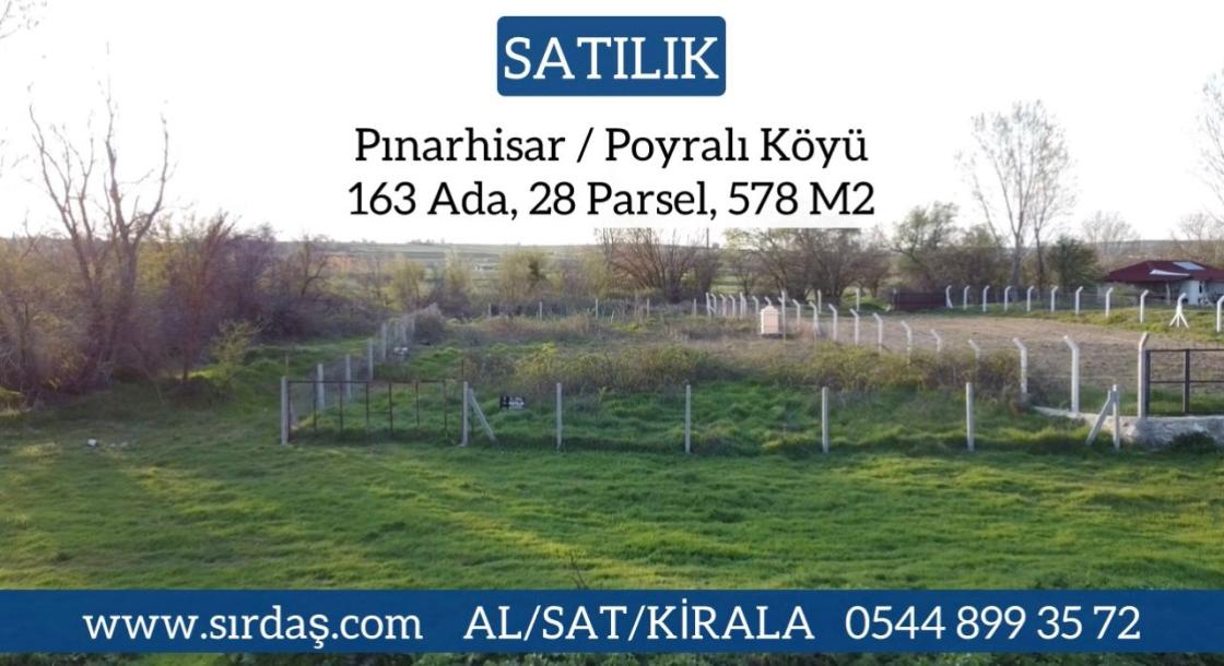 Sırdaş Gayrimenkul den Poyralı da Satılık 578 M2 Tarla-1